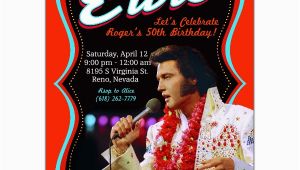 Elvis Presley Birthday Invitations Elvis Poster Birthday Invitations Paperstyle