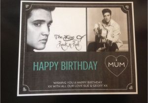 Elvis Presley Personalised Birthday Card Elvis Presley Personalised Birthday Keepsake Certificate