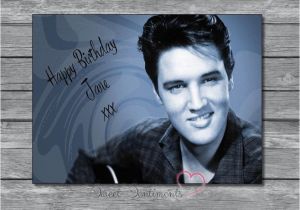 Elvis Presley Personalised Birthday Card Personalised Elvis Presley Birthday Fathers Day Mothers