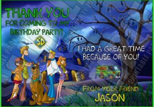 Emailable Birthday Cards Scooby Doo Thank You Birthday Card Note Printable Invite