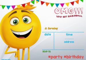 Emoji Birthday Card Template Free Printable Emoji Invitation Template Free Invitation