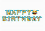 Emoji Happy Birthday Banner Printable Emoji Happy Birthday Banner Emoji Party Decorations