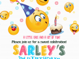 Emoticons Birthday Invitations Emoji Birthday Party Invitation Emoji Birthday Emoji