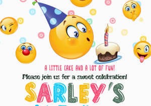 Emoticons Birthday Invitations Emoji Birthday Party Invitation Emoji Birthday Emoji