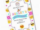 Emoticons Birthday Invitations Emoji Birthday Party Invitation Emoji by Crystalscottdesigns