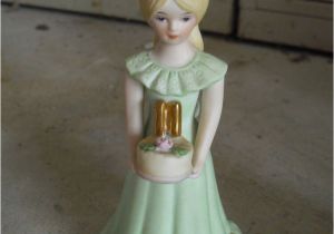 Enesco Birthday Girl Figurines 1981 Enesco Growing Up Girls Age 11 Birthday Girl