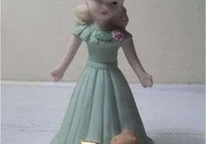 Enesco Growing Up Birthday Girl Enesco Growing Up Birthday Girl Age 7 Seven Blonde Vintage