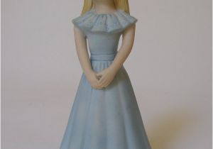 Enesco Growing Up Birthday Girl Vintage 1981 Enesco Growing Up Birthday Girl Figurine Age 10