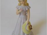 Enesco Growing Up Birthday Girl Vintage 1981 Enesco Growing Up Birthday Girl Figurine Age 12