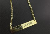 Engraved Birthday Gifts for Her Custom Engraved Necklace for Her Girlfriend Gift