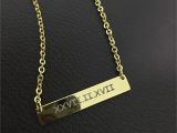 Engraved Birthday Gifts for Her Custom Engraved Necklace for Her Girlfriend Gift