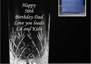 Engraved Birthday Gifts for Her Personalised Engraved Crystal Highball Vodka Glass