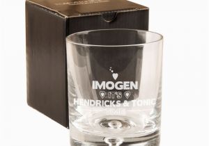 Engraved Birthday Gifts for Her Personalised Hendricks tonic Engraved Glass Fun