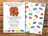 Eric Carle Birthday Invitations 1000 Ideas About Brown Bear Birthday On Pinterest Eric