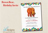 Eric Carle Birthday Invitations Brown Bear Eric Carle Birthday Invitation by Rkdesignsstudio