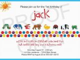 Eric Carle Birthday Invitations Printable Eric Carle Inspired Birthday Invitation