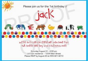 Eric Carle Birthday Invitations Printable Eric Carle Inspired Birthday Invitation