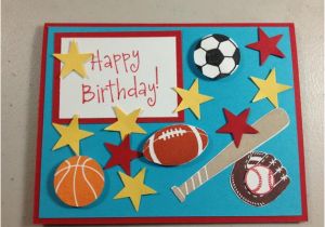Etsy Birthday Cards for Her Items Similar to Handmade Sports themed Birthday Card On Etsy