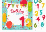 Evite Birthday Cards Vector Birthday Party Invitation Card Design Stock Vector