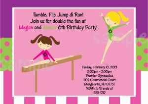 Evite Birthday Invites Gymnastics Party Invitation Template