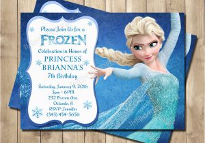 Evite Frozen Birthday Invitations Frozen Birthday Invitation Frozen Princess Elsa Invite