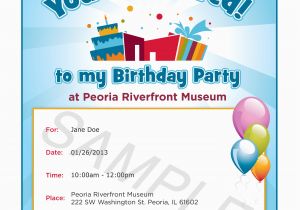 Example Of Invitation Card for Birthday Example Invitation Card Birthday Party Invitation Librarry