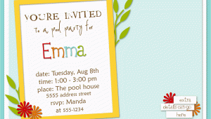 Examples Of Birthday Party Invitations How to Write A Birthday Invitation Eysachsephoto Com