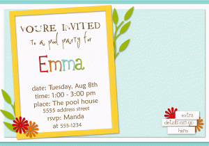 Examples Of Birthday Party Invitations How to Write A Birthday Invitation Eysachsephoto Com