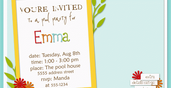 Examples Of Birthday Party Invitations How to Write A Birthday Invitation Eysachsephoto Com