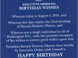 Executive Birthday Cards Mad Parody Obama Executive orders Himself A Happy Birthday
