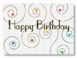 Executive Birthday Cards Starry Swirls Happy Birthday Cards From Hrdirect