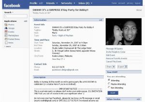Facebook Birthday Invites Shhhhh It 39 S A Surprise Party for Bobby event Invitation