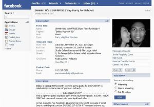 Facebook Birthday Invites Shhhhh It 39 S A Surprise Party for Bobby event Invitation