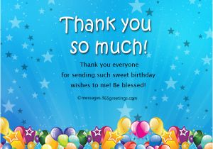 Facebook Sending Birthday Cards Thank You Message for Birthday Wishes On Facebook