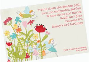 Fairy Birthday Invitation Wording A Fairy Birthday Party Childhood101