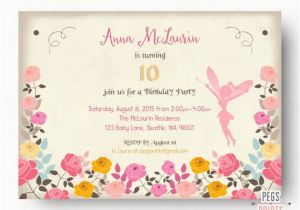 Fairy Birthday Invitation Wording Fairy Birthday Invitation Fairy Birthday Party by