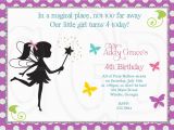 Fairy Birthday Invitation Wording Fairy Party Invitations Template Best Template Collection
