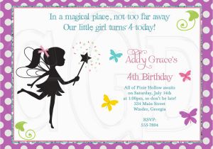 Fairy Birthday Invitation Wording Fairy Party Invitations Template Best Template Collection