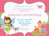 Fairy Birthday Invitation Wording Fairy Princess Party Birthday Invitation by thebutterflypress