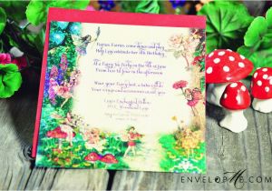 Fairy themed Birthday Invitation An Enchanted Diy Fairy Birthday Party Part 1 Envelopme Com