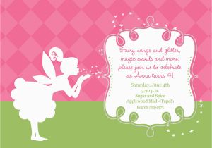 Fairy themed Birthday Invitation Birthday Invitation Templates Fairy Birthday Invitations