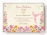 Fairy themed Birthday Invitation Fairy Birthday Invitation Fairy Birthday Party by