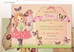 Fairy themed Birthday Invitation Fairy Party Invitation Fairies Printable Birthday Party