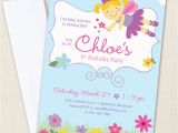 Fairy themed Birthday Invitation New Garden Fairy theme Chickabug