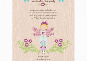 Fairytale Birthday Invitations Enchanted Fairy Tea Party Printable Invitation