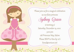 Fairytale Birthday Invitations Fairy Birthday Invitation Digital File Sweetdesignsbyregan