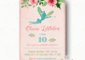 Fairytale Birthday Invitations Fairy Princess Birthday Invitation Fairy Birthday Party