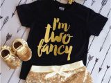 Fancy Birthday Gifts for Him 2nd Birthday Shirt I 39 M Two Fancy Birthday Girl Shirt Im so
