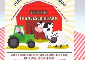 Farm 1st Birthday Invitations Barnyard Farm 1st Birthday Party Little Monkey Designs