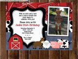 Farm 1st Birthday Invitations Farm Birthday Invitation Farm Animals Birthday Party